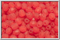 B�hm. Glasschliffperle, feuerpol., 4mm, siam, trans., matte, 50 Stk.