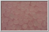 B�hm. Glasschliffperle, feuerpol., 4mm, rose, trans., matte, 50 Stk.