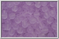 B�hm. Glasschliffperle, feuerpol., 4mm, violet, trans., matte, 50 Stk.