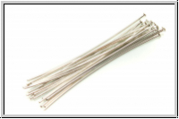 Kopf-/Nietstifte, 50/0,7mm, antiksilberfb., Messing, 20 Stk.