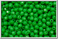 B�hm. Glasschliffperle, feuerpol., 3mm, jade green, dk., op., 50 Stk.