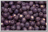 B�hm. Glasschliffperle, feuerpol., 4mm, white, op., vega luster, 50 Stk.