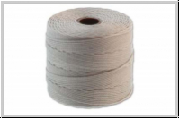 SuperLon, fine bead cord, silver, 1 Spule