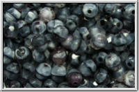 B�hm. Glasschliffperle, feuerpol., 4mm, grey, moonlight, 50 Stk.