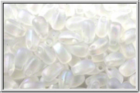 LDP-0131fr, MIYUKI Long Drops, crystal, trans., matte, AB, 10g