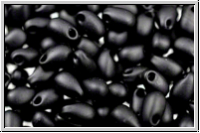 LDP-0401f, MIYUKI Long Drops, black, op., matte, 10g