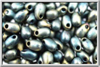 LDP-2008, MIYUKI Long Drops, green, met., matte, iris., 10g
