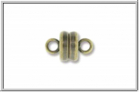 Magnetverschluss, Linse, 9x6mm, antikmessingfb., Metall, 1 Stk.