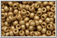 RR-08-4204f, MIYUKI Rocailles, 08/0, champagne, met., galv., matte, duracoated, 5g