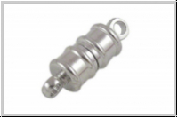 Magnetverschluss, S�ule, 17x6mm, antiksilberfb., Messing, 1 Stk.