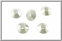 Spacer "Bicone", 2x4mm, silberfb., Messing, 20 Stk.