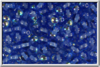 b�hm. Glasperle, rund, 4mm, sapphire, trans., AB, 50 Stk.