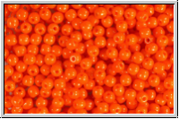 b�hm. Glasperle, rund, 3mm, orange, opaque, 50 Stk.