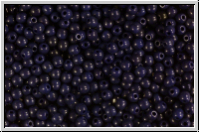 b�hm. Glasperle, rund, 3mm, night blue, op., 50 Stk.