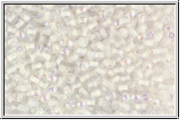b�hm. Glasperle, rund, 3mm, crystal, transparent, rainbow, 50 Stk.