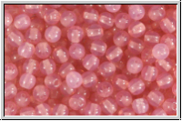 b�hm. Glasperle, rund, 4mm, rose, opal, 50 Stk.
