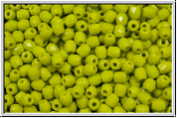B�hm. Glasschliffperle, feuerpol., 3mm, olivine, lt., op., 50 Stk.