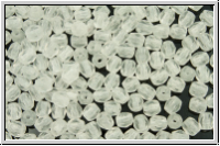 B�hm. Glasschliffperle, feuerpol., 3mm, crystal, trans., matte, 50 Stk.