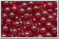 b�hm. Glasperle, rund, 6mm, siam, trans., 25 Stk.