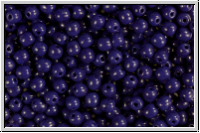 b�hm. Glasperle, rund, 4mm, cobalt, op., 50 Stk.