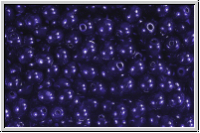 b�hm. Glasperle, rund, 4mm, cobalt, trans, 50 Stk.