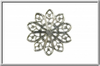 Filigree "Round Filigree" TRINITY BRASS, 20mm, antikversilbert, Messing, 1 Stk.
