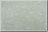 RR-11-0131f, MIYUKI Rocailles, 11/0, crystal, trans., matte, 10g