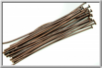Kopf-/Nietstifte, 45/0,7mm, antikkupferfb., Messing, 20 Stk.