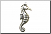 Anh�nger "Seahorse" TRINITY BRASS, 10x26mm, antikversilbert, Messing, 1 Stk.