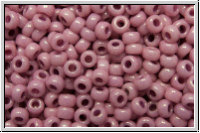 RR-11-0402-14494, MIYUKI Rocailles, 11/0, white, op., rose marbled, 10g
