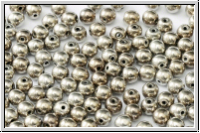 b�hm. Glasperle, rund, 4mm, black, op., full argentic, 50 Stk.