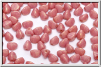 PB-03000-14495, Pinch Beads, 5x3mm, white, op., rose gold luster, 65 Stk.