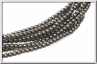 b�hm. Glasperle, rund, 2mm, crystal, trans., full chrome, 1 Strang