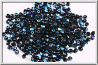 B�hm. Glasschliffperle, feuerpol., 2mm, black, op., AB, 50 Stk.
