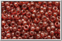 RR-11-0304, MIYUKI Rocailles, 11/0, garnet, trans., gold luster, 10g