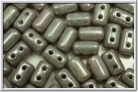 RUL-03000-14449, Rulla Beads, 3x5mm, white, op., grey marbled, 100 Stk. (ca. 11 g)