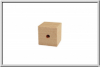 Holzperle, W�rfel, natur, 12x12mm, 5 Stk.