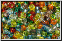 RR-11-Mix-b38, MIYUKI Rocailles, 11/0, Mix "Rainbow, trans., silver-ld.", 10g