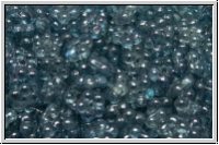 Bl�ten "Forget-Me-Not", 5,5x2mm, crystal, trans., montana luster, 50 Stk.
