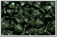 Bl�ten "Flower Cups", 5x7mm, green, met., 25 Stk.