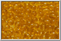 b�hm. Glasperle, rund, 4mm, topaz, trans., 50 Stk.