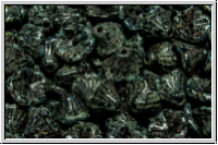 Bl�ten "Flower Cups", 5x7mm, black, op., dark picasso, 25 Stk.