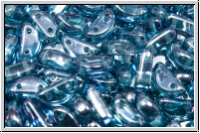 Half Moon Beads, 8x4mm, crystal, trans., montana luster, 25 Stk.