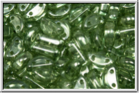 Half Moon Beads, 8x4mm, crystal, trans., seafoam luster, 25 Stk.