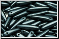 Thorns, 16x4mm, white, pastel, dk. grey pastel, 25 Stk.