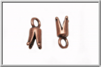 Endkappe "Narrenkappe", 11x6mm, kupferfb., Metall, 2 Stk.