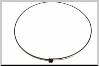 Halsreif mit Schraubkugel, 135mm, antikkupferfb., Metall, 1 Stk.