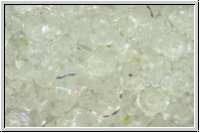 Bl�ten "Flower Cups", 5x7mm, crystal, trans., AB, 25 Stk.