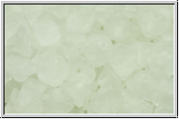 Bl�ten "Flower Cups", 5x7mm, crystal, trans., matte, 25 Stk.