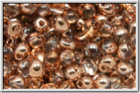 DP-0131-27101, MIYUKI Tropfen, 3,4mm, crystal, trans., half capri gold, 10g